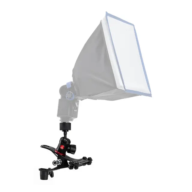 Manfrotto Spring Clamp 175F-2 m/blitzsko Klemme med blitssko og lampestativfeste 