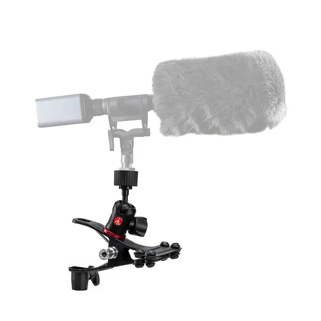 Manfrotto Spring Clamp 175F-2 m/blitzsko Klemme med blitssko og lampestativfeste 