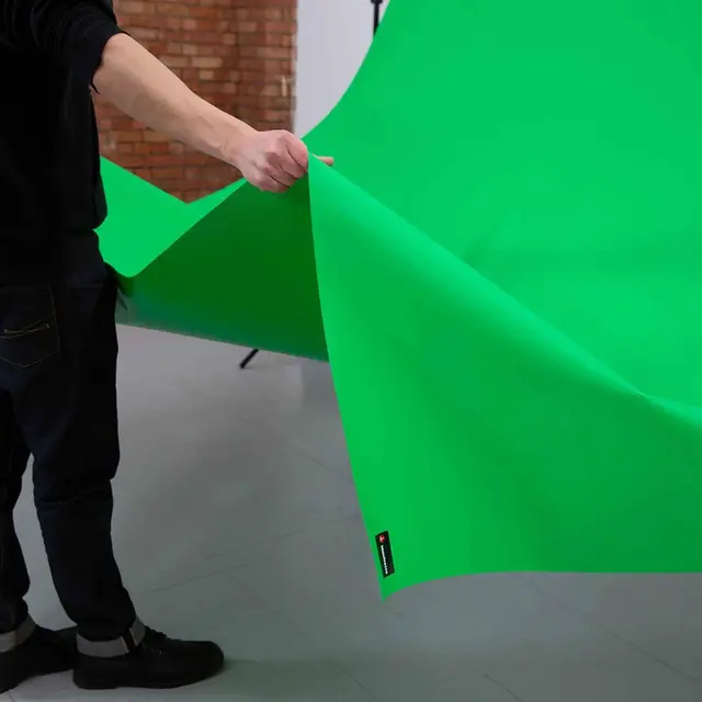Manfrotto Vinyl Background/Floor Green 2,75m x 6m. Chroma Key Grønn bakgrunn 