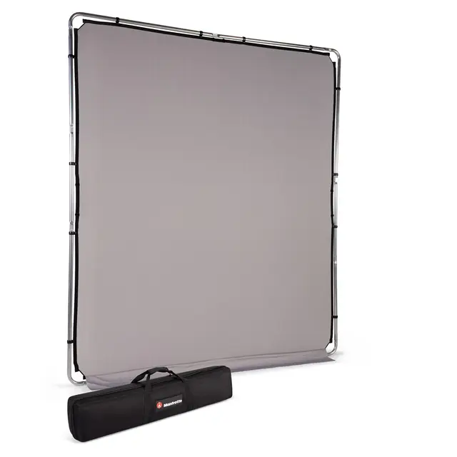 Manfrotto EzyFrame Gray Background KIT Sammenleggbar bakgrunn 2x2,3m Grå 