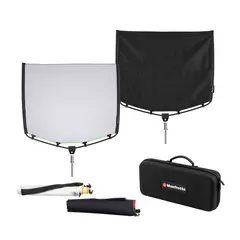 Manfrotto Rapid Flag 18&#39;&#39;x24&#39;&#39; Kit Sort FLAG og SCRIM sett 45x60cm