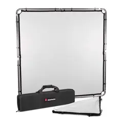 Manfrotto Skylite Rapid Midi Kit 1,5x1,5 1,5x1,5m med diffuser, s&#248;lv/hvit duk bag