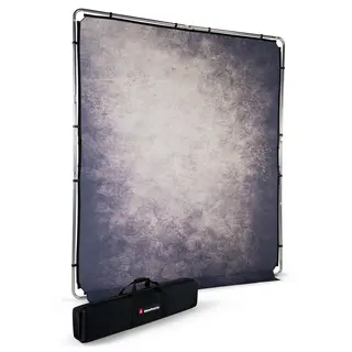 Manfrotto EzyFrame Vintage Background Sammenleggbar bakgrunn 2x2,3m Smoke