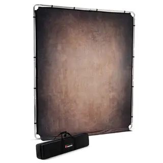 Manfrotto EzyFrame Vintage Background pk Sammenleggbar bakgrunn 2x2,3m Walnut