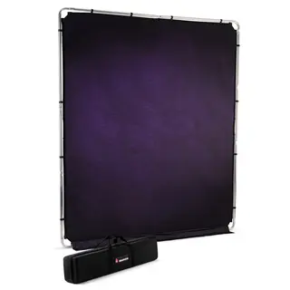 Manfrotto EzyFrame Vintage Background Sammenleggbar bakgrunn 2x2,3m Aubergine