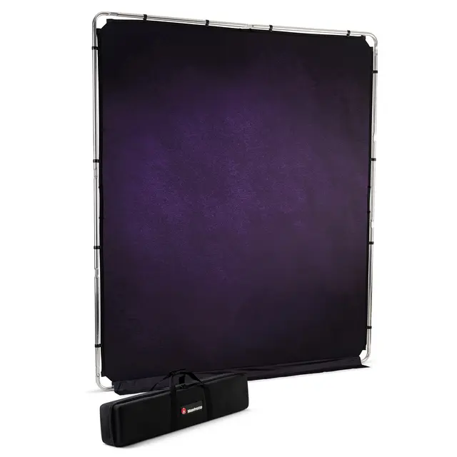 Manfrotto EzyFrame Vintage Background pk Sammenleggbar bakgrunn 2x2,3m Aubergine 