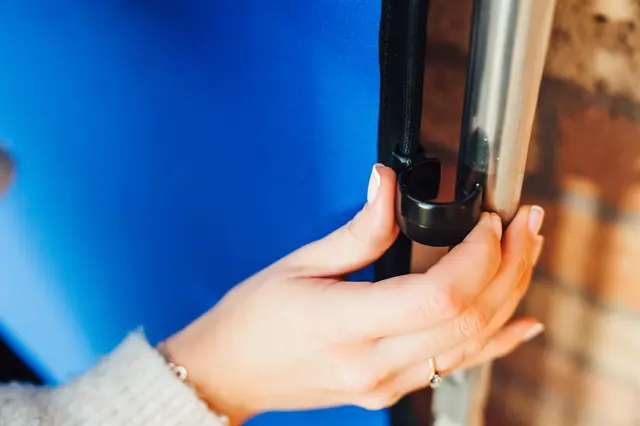 Manfrotto EzyFrame Background Cover Blå Chroma Blue Bakgrunnsduk Ezyframe ramme 