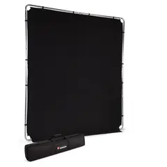 Manfrotto EzyFrame Black Background KIT Sammenleggbar bakgrunn 2x2,3m Black/Sort