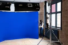 Manfrotto Panoramic Background Cover 4m Chromakey Blue (Kun duk)