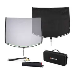 Manfrotto Rapid Flag 24&#39;&#39;x36&#39;&#39; Kit Sort FLAG og SCRIM sett 60x91cm