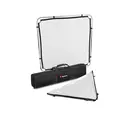 Manfrotto Skylite Rapid Small Kit 1x1m m/diffuser, bag og sølv/hvit duk 1,1x1,1