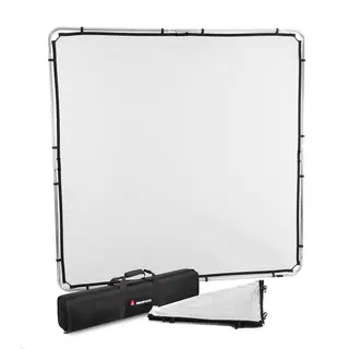 Manfrotto Skylite Rapid Large Kit 2x2 m 2x2 m med diffuser, sølv/hvit duk og bag