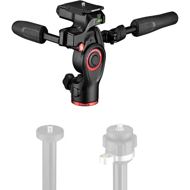 Manfrotto Befree 3-Way Live Head Lettvekts 3-veis stativhode Foto Video 