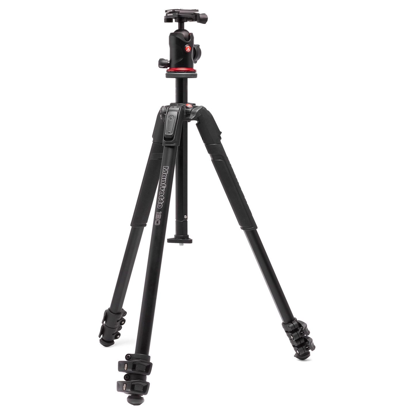 Manfrotto MT190X3 + MH496-BHQ6 Stativkit med 496 Kulehode. Aluminium