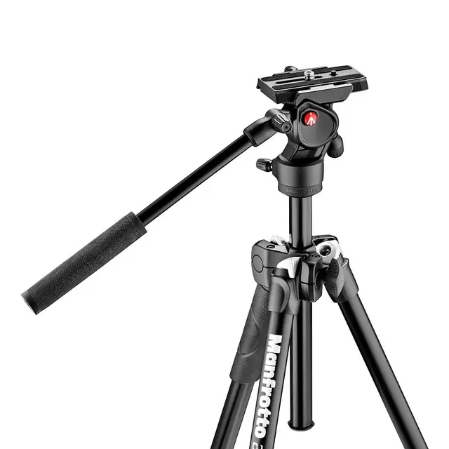 Manfrotto 290 Light stativ + 400AH hode Lett videostativ m/Befree Live videohode 