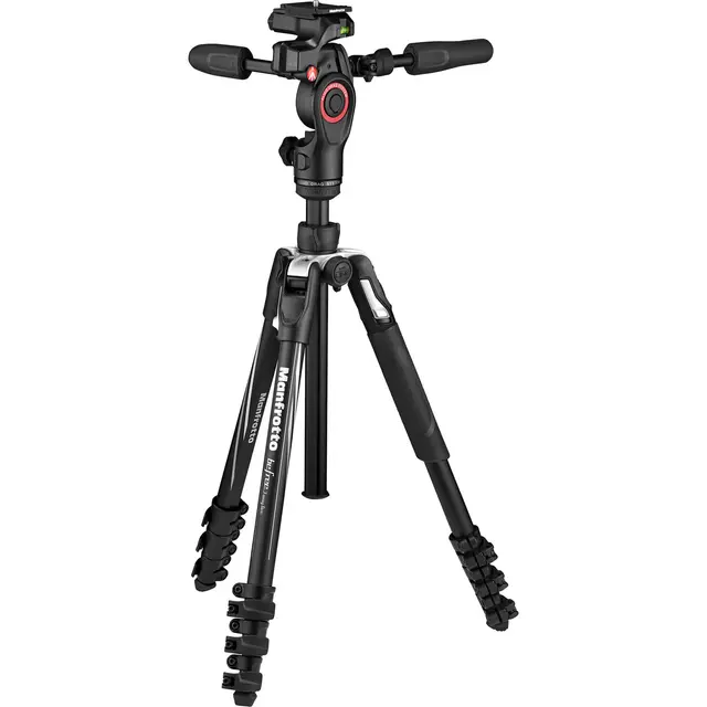 Manfrotto Befree Live Advanced 3-Way Reisestativ m/foto- videohode. Aluminium 