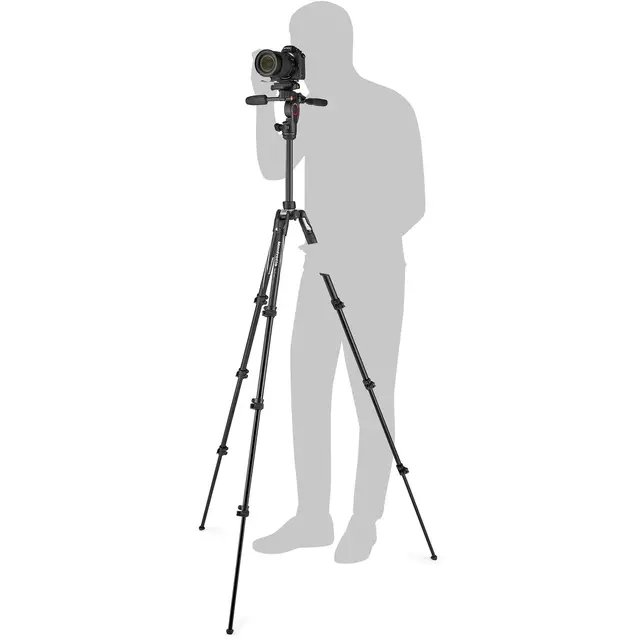 Manfrotto Befree Live Advanced 3-Way Reisestativ m/foto- videohode. Aluminium 