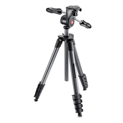 Brukt Manfrotto Compact Advanced Stativ Fotostativ med 3-veis panoramahode