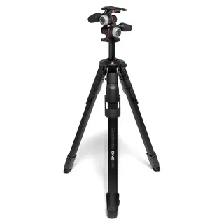 Manfrotto ONE Photo Tripod Kit Med MXHPRO-3W 3-Way Head