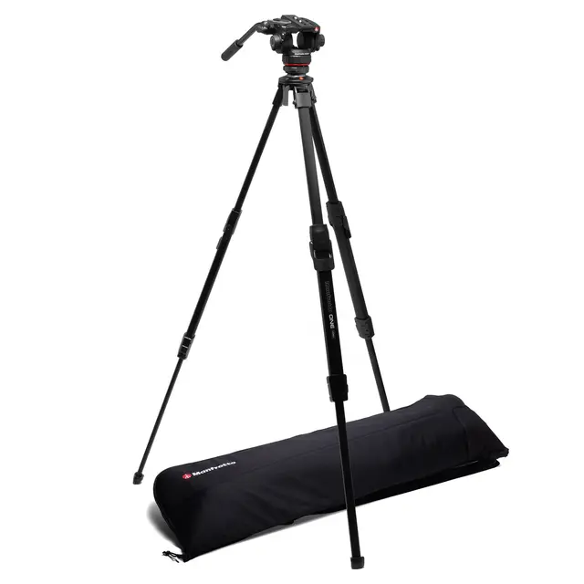 Manfrotto 502X ONE Video Tripod Kit Aluminium 