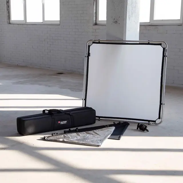 Manfrotto Pro Scrim Small 1x1 Kit Reflektor og diffusor kit. 1.1x1.1m 