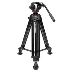 Manfrotto 502X Video Tripod Kit Twin Leg. Midtspreder. Aluminium