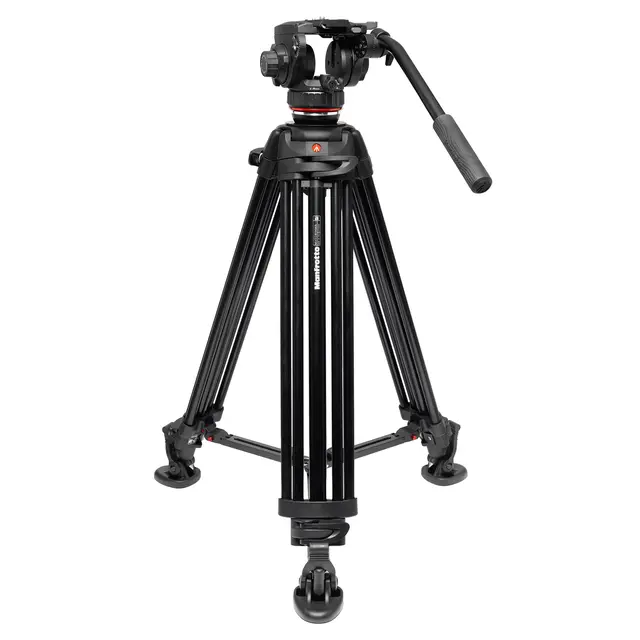 Manfrotto 502X Video Tripod Kit Twin Leg. Midtspreder. Aluminium 