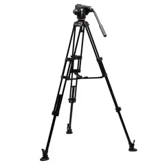 Manfrotto 502X Video Tripod Kit Twin Leg. Midtspreder. Aluminium
