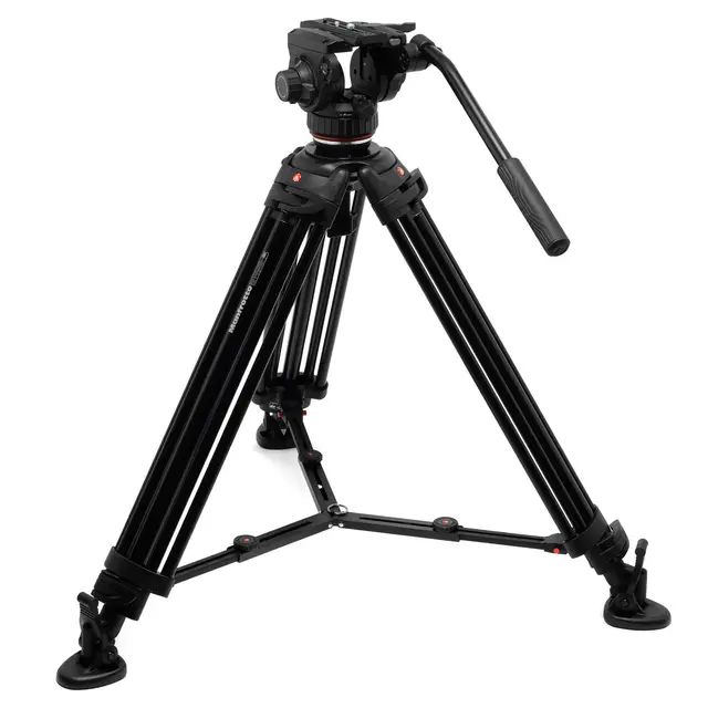 Manfrotto 502X Video Tripod Kit Twin Leg. Midtspreder. Aluminium 