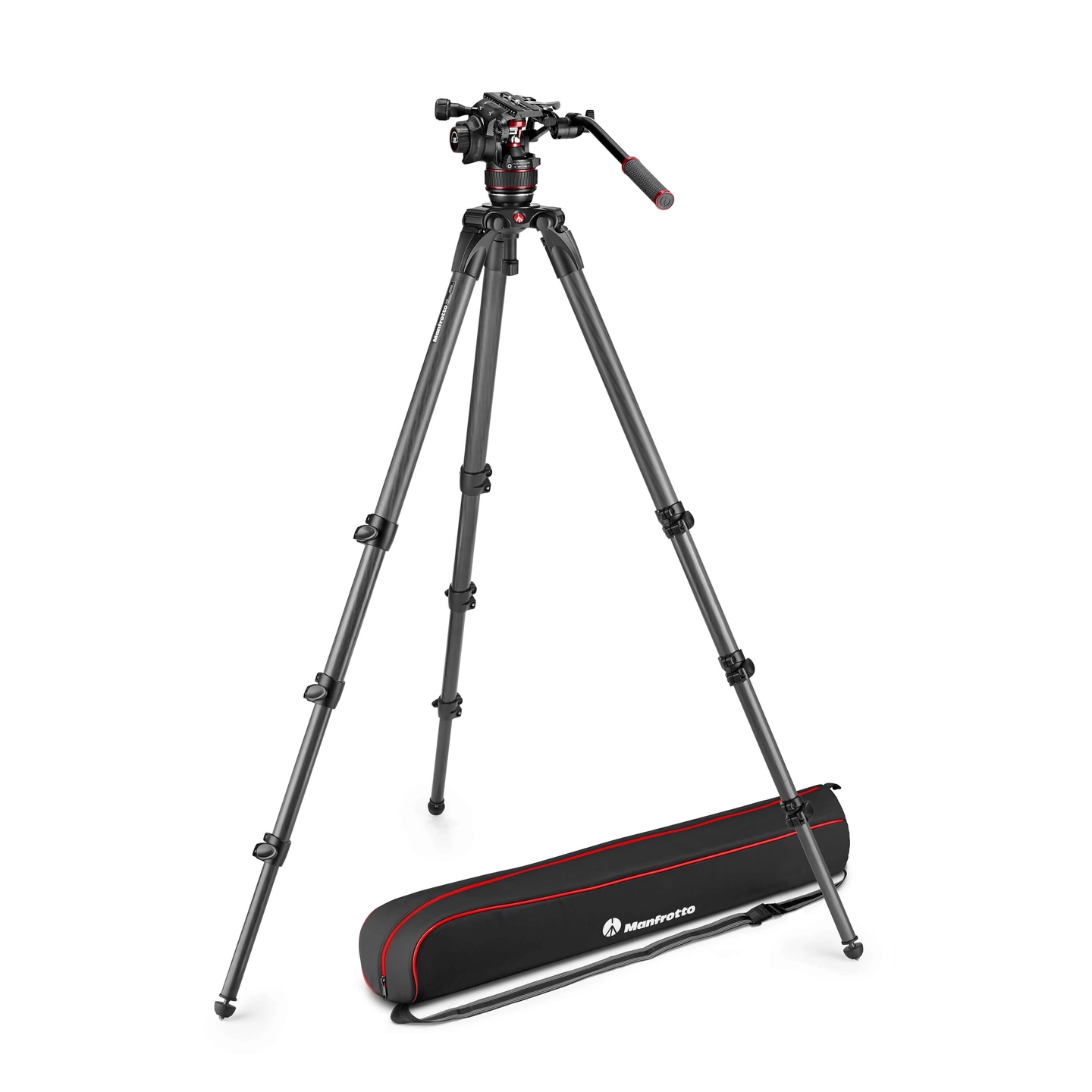 Manfrotto Nitrotech Stativkit 608+536 Videostativ kit carbon. Nitrotech hode