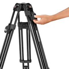 Manfrotto Nitrotech 608+ 645 Aluminium Videostativ Fast Twin m/Nitrotech hode