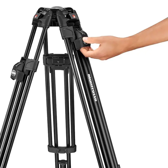 Manfrotto Nitrotech 608+ 645 Aluminium Videostativ Fast Twin m/Nitrotech hode 