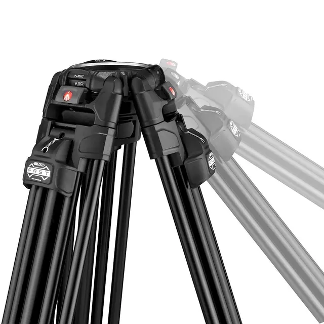 Manfrotto Nitrotech 608+ 645 Aluminium Videostativ Fast Twin m/Nitrotech hode 