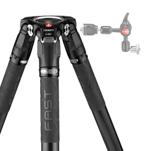 Manfrotto Nitrotech Stativkit 612+635 Videostativ Fast Leg m/Nitrotech hode 
