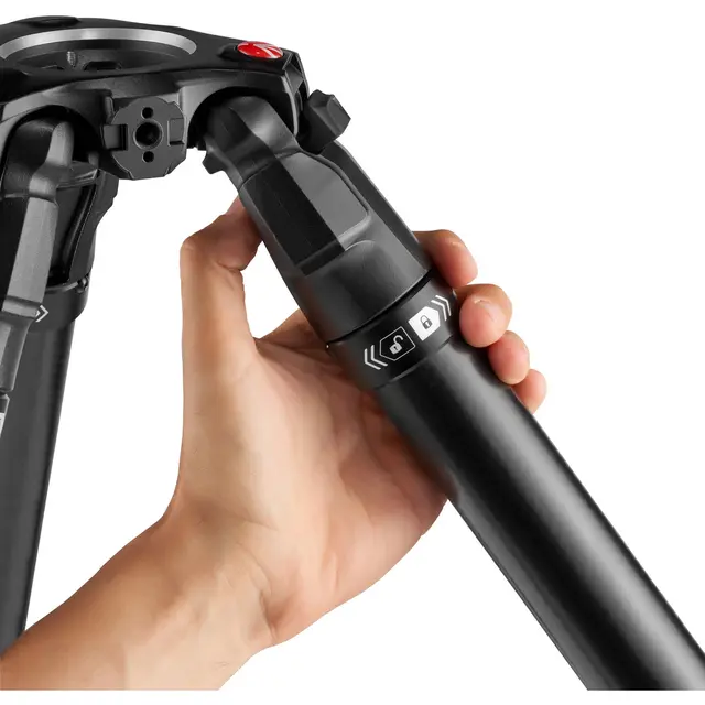 Manfrotto 635 Fast Single Tripod Superhurtig videostativ -  Karbonfiber 