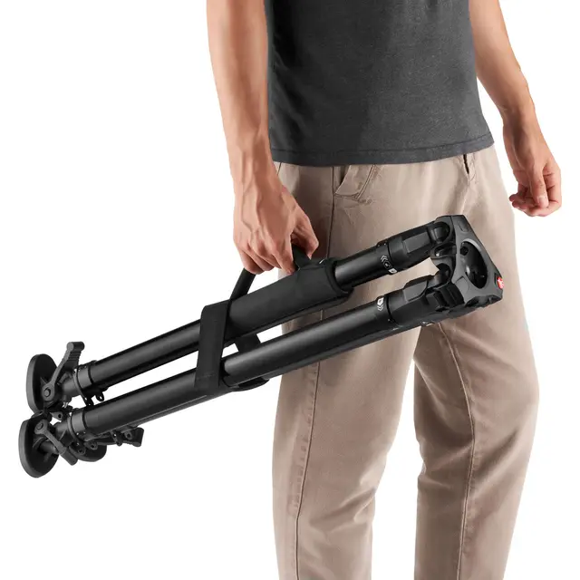 Manfrotto 635 Fast Single Tripod Superhurtig videostativ -  Karbonfiber 