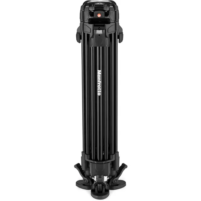Manfrotto 645 Fast Twin Tripod Alu Videostativ aluminium. 75mm skål 