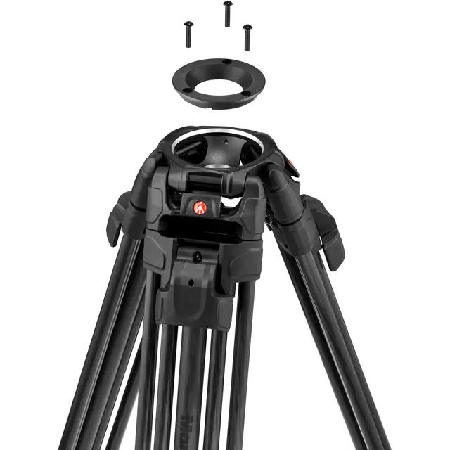 Manfrotto 645 Fast Twin Tripod Carbon Videostativ karbon. 75mm skål 