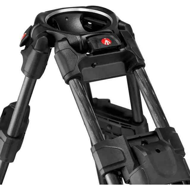 Manfrotto 645 Fast Twin Tripod Carbon Videostativ karbon. 75mm skål 
