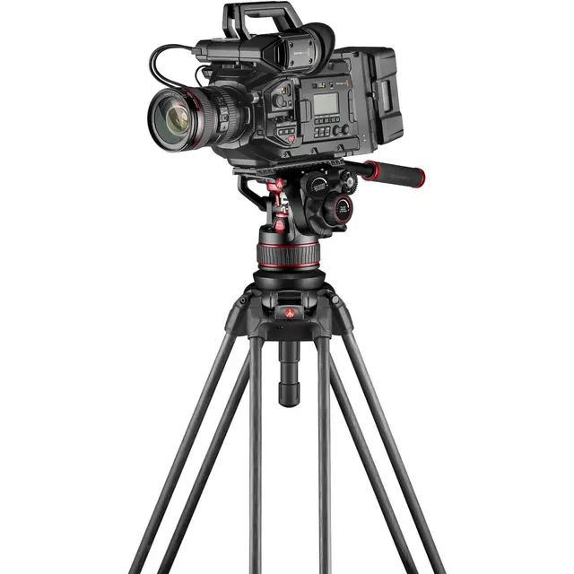 Manfrotto 645 Fast Twin Tripod Carbon Videostativ karbon. 75mm skål 