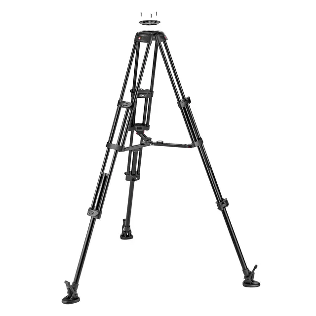 Manfrotto Twin Tripod Alu MVTTWINMA Videostativ aluminium. 100/75mm skål 