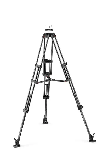 Manfrotto Twin Tripod Carbon MVTTWINMC Videostativ karbon. 75mm skål 