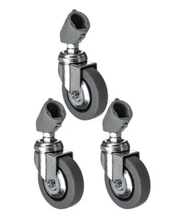 Manfrotto Hjulset 109 &#248;22mm 3stk 75mm hjul uten brems