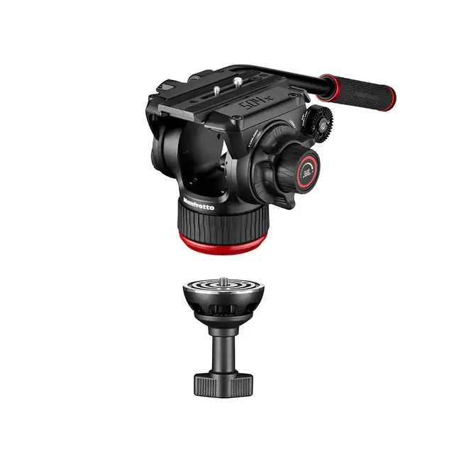 Manfrotto Videostativkit 504X + 645 Alu Videostativ Fast Twin m/hode 504X og bag 