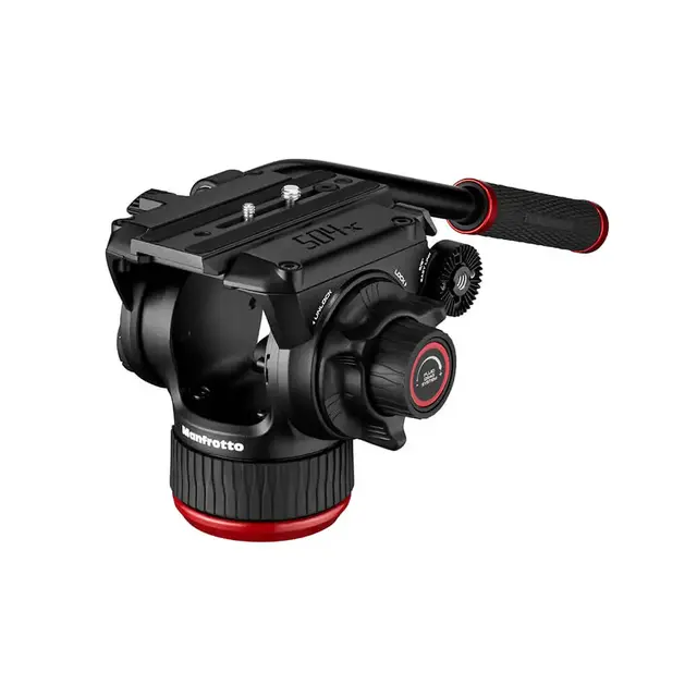 Manfrotto Videostativkit 504X + 645 Alu Videostativ Fast Twin m/hode 504X og bag 