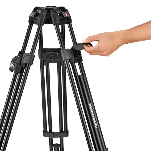 Manfrotto Videostativkit 504X + 645 Alu Videostativ Fast Twin m/hode 504X og bag 