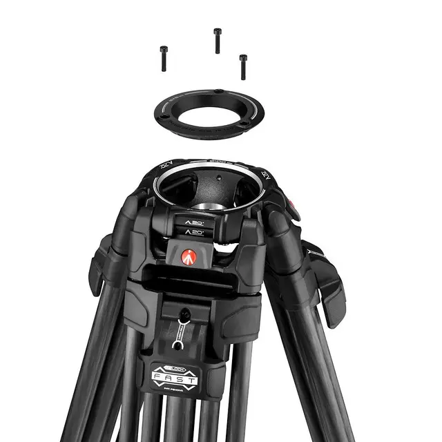 Manfrotto Nitrotech 612+ 645 Karbon Videostativ Fast Twin m/Nitrotech hode 