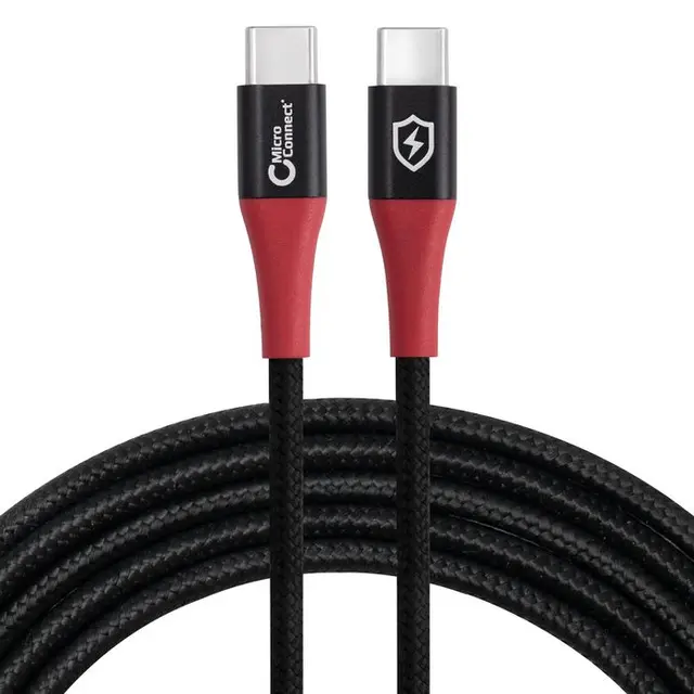 MicroConnect Kabel USB C-C 1.5m SafeCharge ladekabel uten dataoverføring 