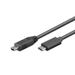 MicroConnect USB-C - USB 2.0 Mini 0.5m Type-B