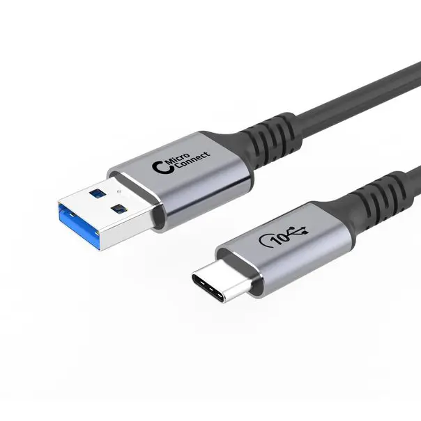 MicroConnect USB-C - USB-A Kabel 1m 60W 10Gbps USB 3.2 Gen 2 